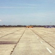 Jacob Riis beach parking lot, empty. August 2013.